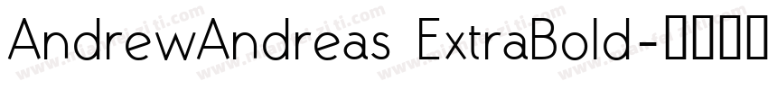 AndrewAndreas ExtraBold字体转换